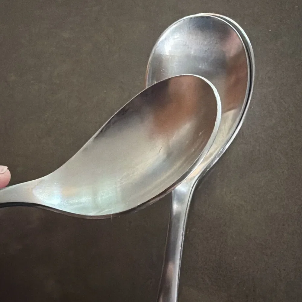 Robert Welch MERIDIAN SATIN Set of 4 Soup Spoons 8 1/8